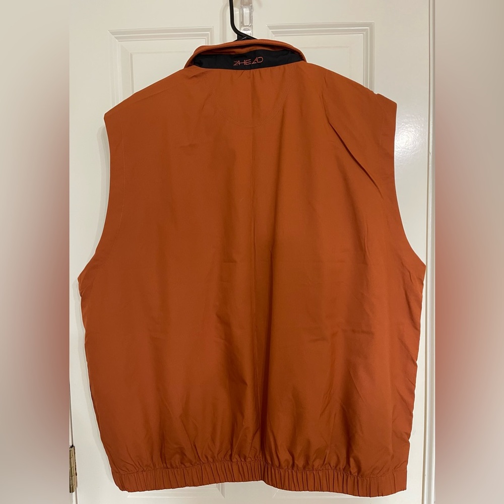 Ahead Authentics - Innisbrook Men's Orange Windbreaker Vest - XL - NWT! - Picture 2 of 3